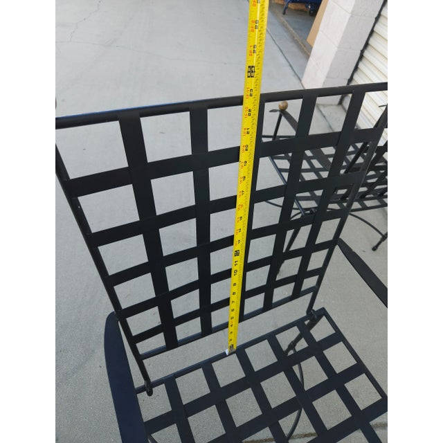 2 Janus Et Cie Amalfi Tuxedo Armchairs Stainless Steel Patio For Sale - Image 15 of 17