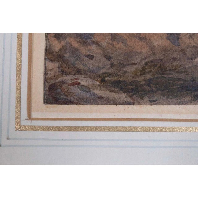 Early 19th Century 1800s John Varley Antique English Landscape Watercolor on Paper Framed Painting For Sale - Image 5 of 11