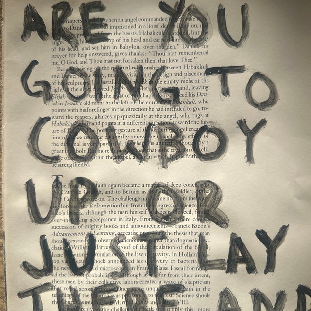 Abstract Cowboy Up Painting by Virginia Chamlee For Sale - Image 3 of 4