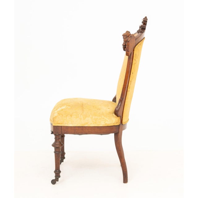 Wood Aesthetic Movement Walnut Side Chair For Sale - Image 7 of 8