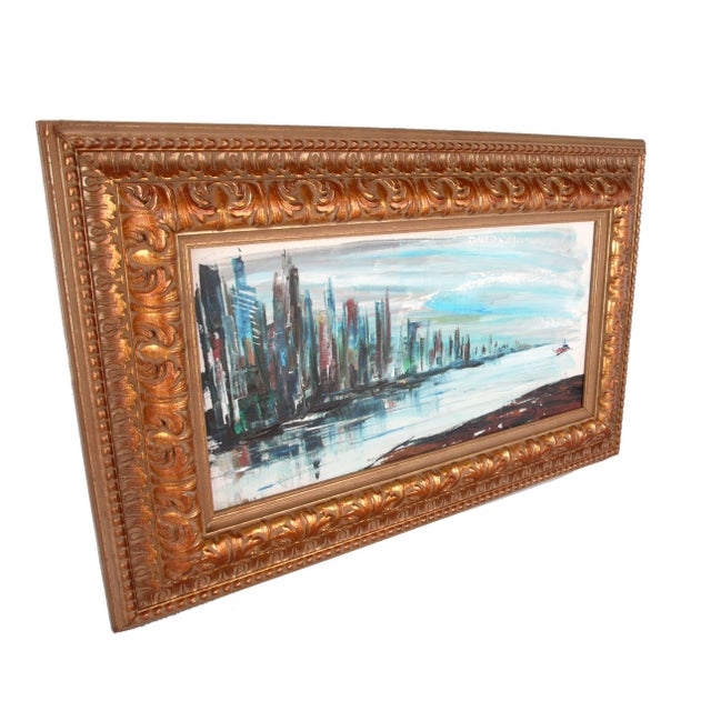 Rod Rodgers Painting, "East Side Skyline" For Sale - Image 4 of 8