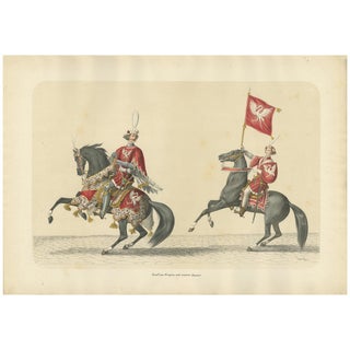 Chivalric Procession in Switzerland The Count of Bregenz and His Banner, 1855, Paper For Sale