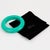 This exquisite Christian Dior bangle bracelet features a stunning turquoise hue and three striking silver "Dior" logos. It...