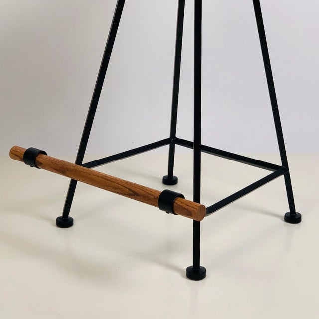 California Modern Swiveling Counter Stools - Set of 3 For Sale - Image 10 of 12