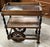 Antique tray top serving/tea cart Beautiful two tiered tea cart with removable glass top tray Very good condition sturdy...