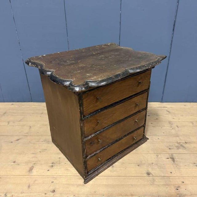 Antique Painted Wooden Chest of Drawers For Sale - Image 6 of 14