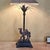 Metal Berman Camel Table Lamp With Palm Motif Stem, Bronze-Tone Desert Safari Accent Lamp, 29"h For Sale - Image 7 of 18