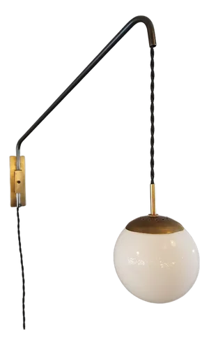 Modern Minimalist Swing Arm Wall Light Designed by Clark Vintage Lighting
