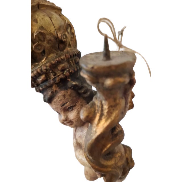 18th Century Antique Baroque Wall Candle Holder For Sale - Image 5 of 8
