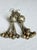 Indian Vintage 1990s Bohemian Silver Brass Tone Filigree Bell Drop Earrings, Pair For Sale - Image 3 of 8