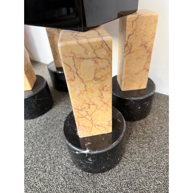 Black Console Table Demistella by Ettore Sottsass for Up&Up. Italy, 1980s For Sale - Image 8 of 12