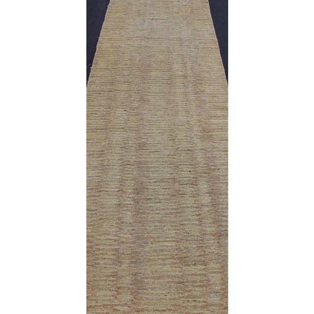 Modern Wool and Silk Runner From Nepal With All-Over Design For Sale - Image 11 of 13