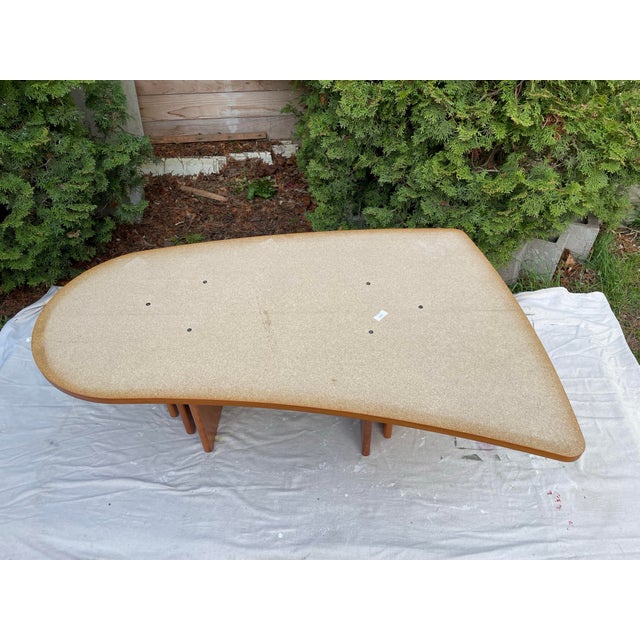 Mid-Century Danish Modern Teak & Travertine Coffee by Marmorhuset For Sale In Seattle - Image 6 of 10