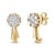 Adorn yourself with these petite and elegant 14k yellow gold floral drop and dangle earrings. These divine earrings are...