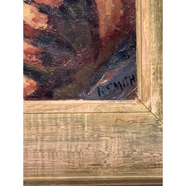 Cornflower Blue 1940s American Painting by Ralph Smith For Sale - Image 8 of 9