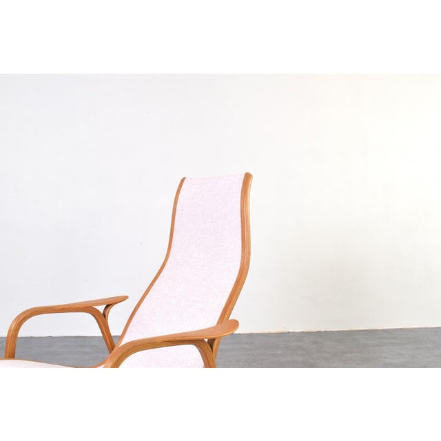 Beige Mid-Century Modern Lamino Easy Chair by Yngve Ekström for Swedese, 1950s For Sale - Image 8 of 12