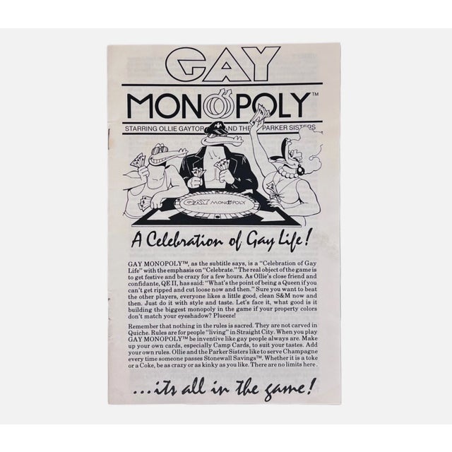 Figurative 1980s Gay Monopoly a Celebration of Gay Life! From the Parker Sisters For Sale - Image 3 of 5