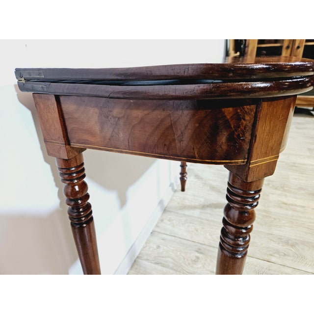 Antique Card Game Table in Mahogany, 1800s For Sale - Image 17 of 18