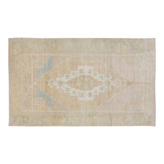 Vintage Turkish Anatolian Hand Knotted Wool Rug, 4'4''x7'4'' For Sale