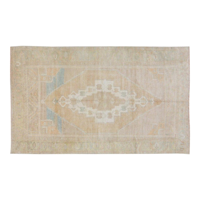 Vintage Turkish Anatolian Hand Knotted Wool Rug, 4'4''x7'4'' For Sale