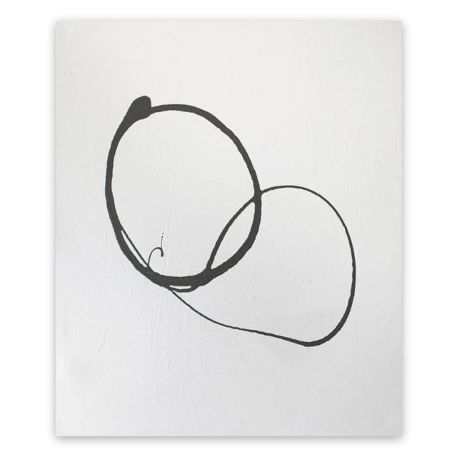 Contemporary Abstract Acrylic on Raw Canvas Painting "Intersection" by Brooke Noel Morgan For Sale - Image 4 of 4