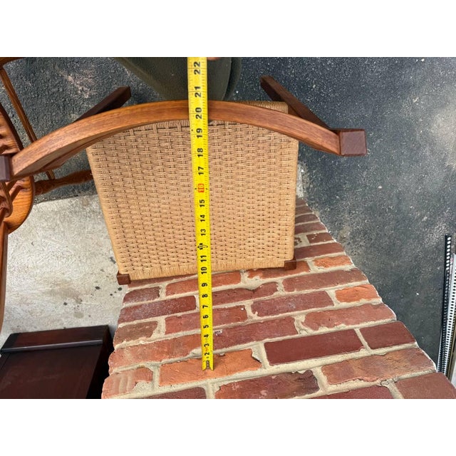 Set of 3 Mid Century Danish Niels O. Møller Teak Ropped Seat Dining Chairs . For Sale - Image 9 of 15