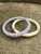 Miriam Salat Flower Pattern Art Nou Bird Bangles In Resin & 18 K Gold, Silver For Sale - Image 17 of 18