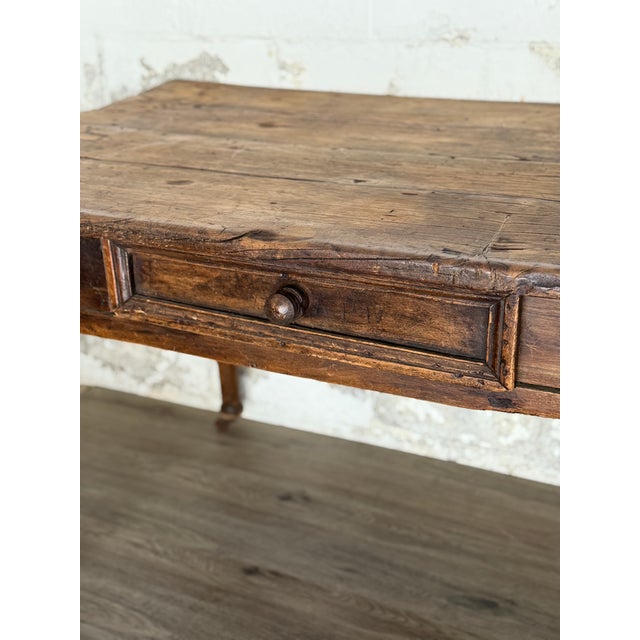 Late 18th Century Antique Primitive Table/Desk For Sale - Image 5 of 10