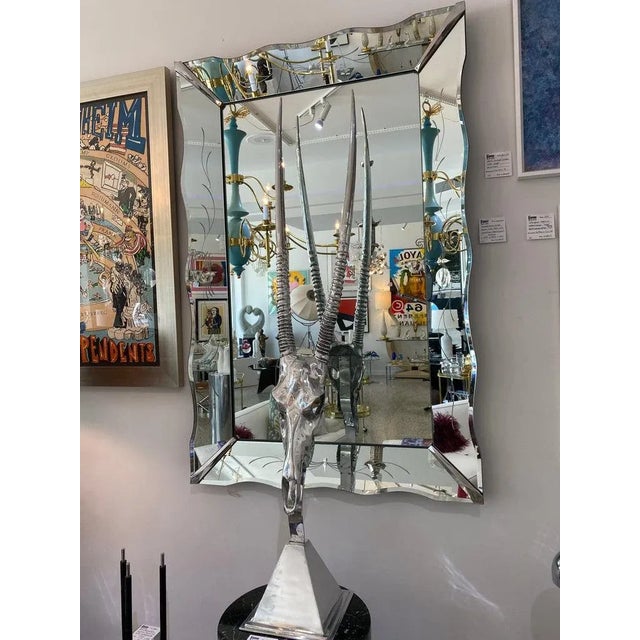 6'high Art Deco Wall Mirror Picture Frame Style For Sale - Image 11 of 12