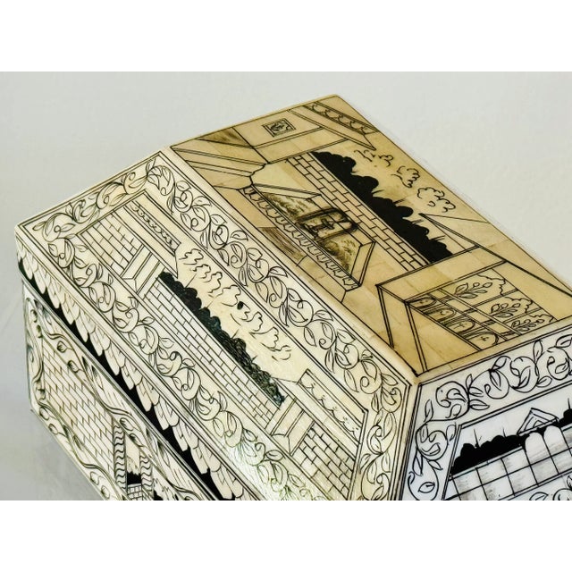 White 20th Century Vizagapatam Dresser Box From India For Sale - Image 8 of 13