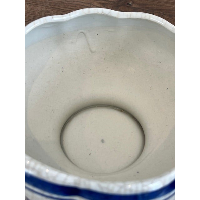 Ceramic Chinese-Style Blue and White Porcelain Bowl For Sale - Image 7 of 10