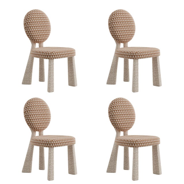 Mary II Dining Chairs with Upholstered Legs by Ottiu, Set of 4 For Sale - Image 6 of 6