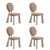 Mary II Dining Chairs with Upholstered Legs by Ottiu, Set of 4 For Sale - Image 6 of 6