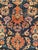 Antique Persian Sarouk Lilian Runner Rug, Hand-Knotted Wool, Floral Pattern, Navy & Red, 3x9 For Sale In Chicago - Image 6 of 12