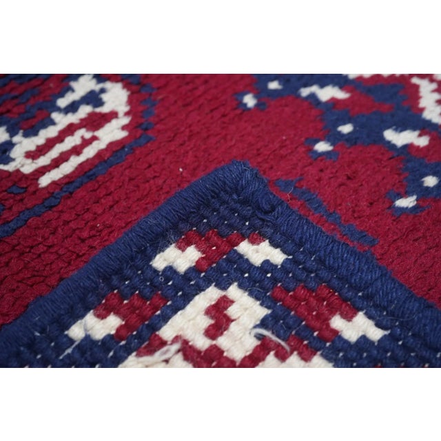 Vintage Bokhara Rug 3'0" X 6'0" For Sale In Washington DC - Image 6 of 9
