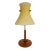 Vintage Itre Murano Venezia Murano Glass Table Lamp in Wood, "Carlotta" For Sale