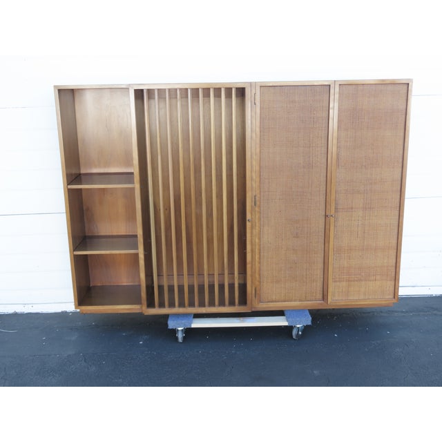 John Widdicomb Mid Century Two Part Sideboard Display Shelves Bookcase 6417 For Sale - Image 15 of 18