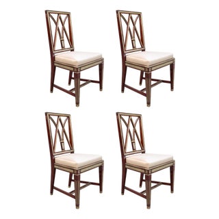 Mid 19th Century Set of Four Neoclassical Side Chairs For Sale