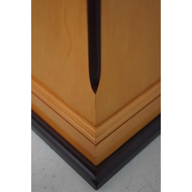 Wood Bombay Co. Pair Bierdermeier Style Satinwood Pedestals For Sale - Image 7 of 10