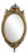 Vintage English Gilt Oval Mirror For Sale