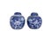 Pair of Blue and White Chinese Chinoiserie Prunus Blossom Lidded Ginger Jars For Sale