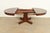 Gustav Stickley Style Antique Mission Oak Arts & Crafts Pedestal Extension Dining Table, Newly Refinished For Sale In South Bend - Image 6 of 12