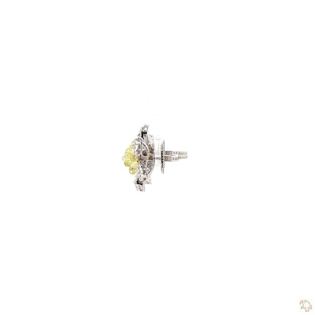 5.38 Carat Briolette Diamond Gold Earrings, Pair For Sale - Image 4 of 9