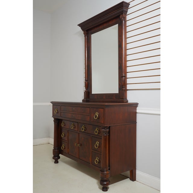 Age: Approx: 30 Years Old Details: Mahogany Beveled Glass Fine Carved Details High Quality Construction Felt Lined Drawer...
