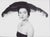 Modern Lady's Fashion Hat, 1954, Vintage Black & White Photograph For Sale - Image 3 of 3