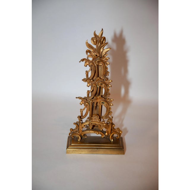 19th Century French Gilt Letter/Calling Card Rack For Sale In Seattle - Image 6 of 6