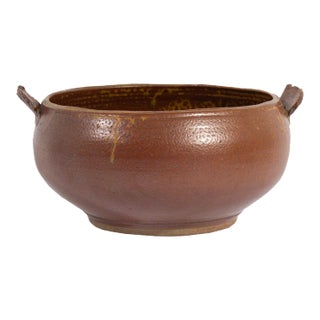 Studio Pottery Bowl With Handles For Sale