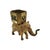 Late 20th Century Folk Art Heavy Brass Elephant Statue Pair, Indian, 8.5"h For Sale - Image 4 of 10