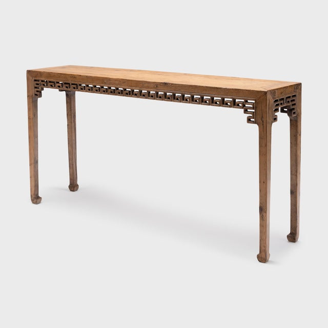Traditional Chinese Phoenix Tail Console Table, C. 1850 For Sale - Image 3 of 6