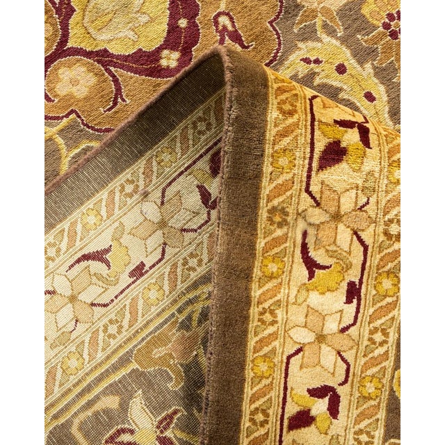 Mogul, One-of-a-Kind Hand-Knotted Area Rug in Brown, 9' 0" x 12' 2" For Sale In New York - Image 6 of 8